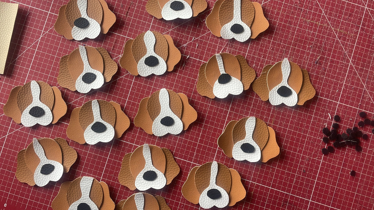 Schlüsselanhänger Taschenbaumler Beagle