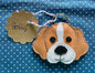 Schlüsselanhänger Taschenbaumler Beagle