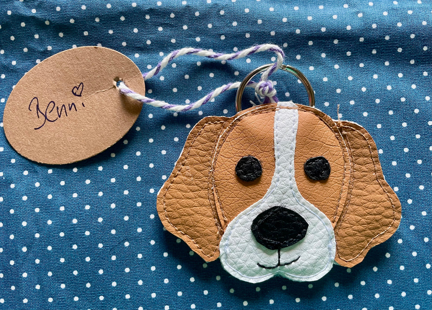 Schlüsselanhänger Taschenbaumler Beagle