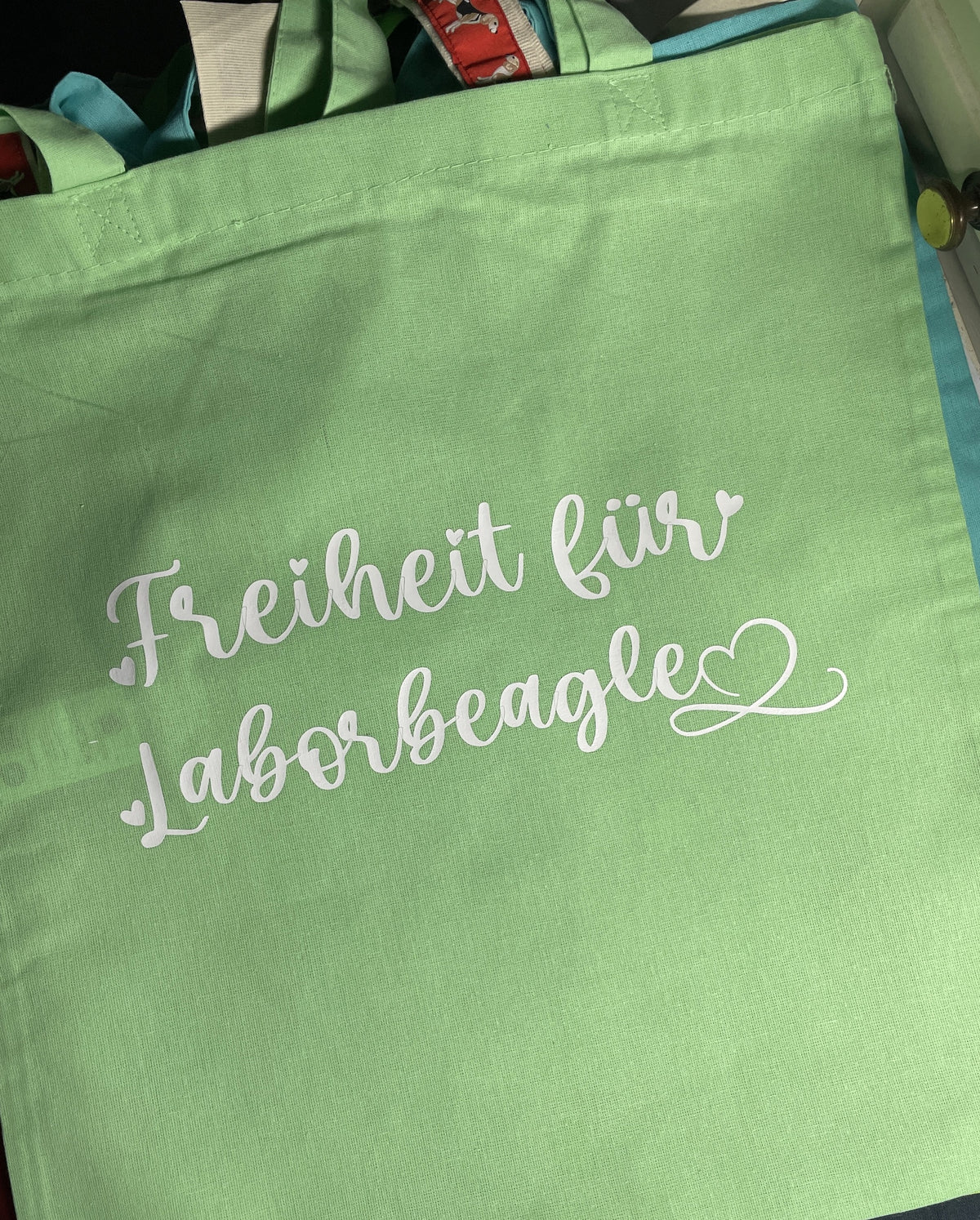 Stoffbeutel für Tierschützer & Hundefans bedruckt Einzelstücke