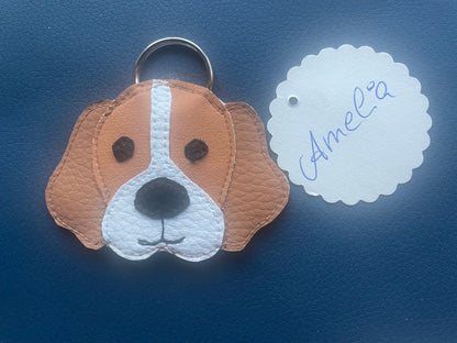 Schlüsselanhänger Taschenbaumler Beagle