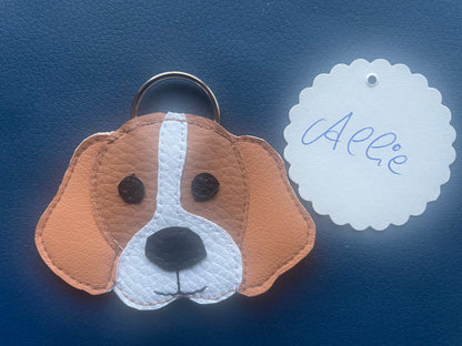 Schlüsselanhänger Taschenbaumler Beagle