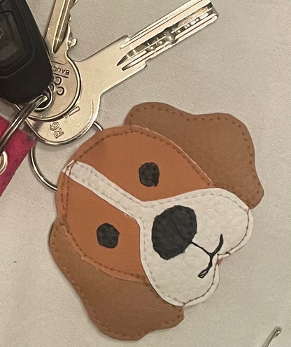 Schlüsselanhänger Taschenbaumler Beagle