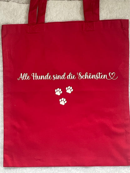 Stoffbeutel für Tierschützer & Hundefans bedruckt Einzelstücke