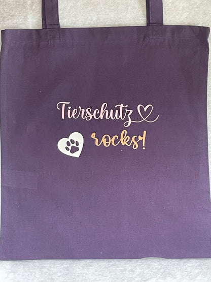 Stoffbeutel für Tierschützer & Hundefans bedruckt Einzelstücke