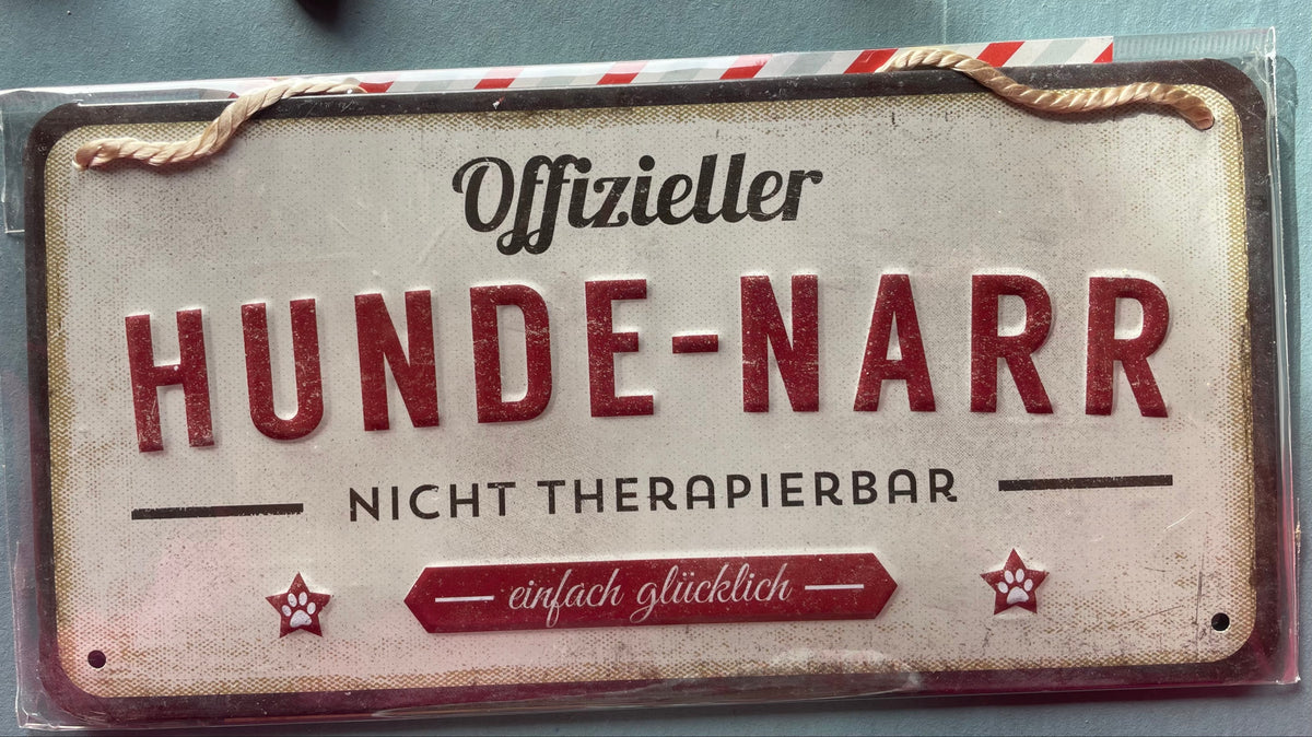 Geschenkset: Metallschild + BAGins + TriDummy